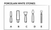PORCELAIN WHITE STONES